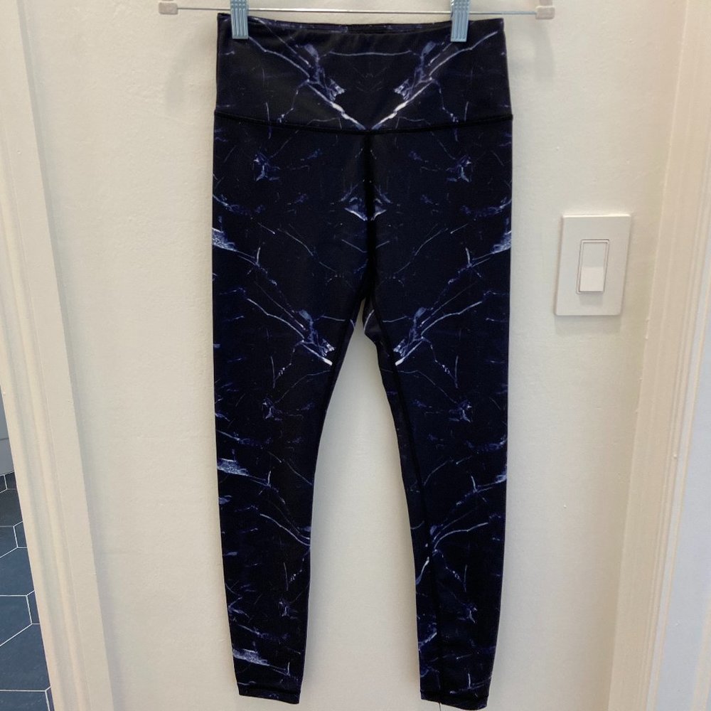 Barrys' Blue Lightning Black Leggings